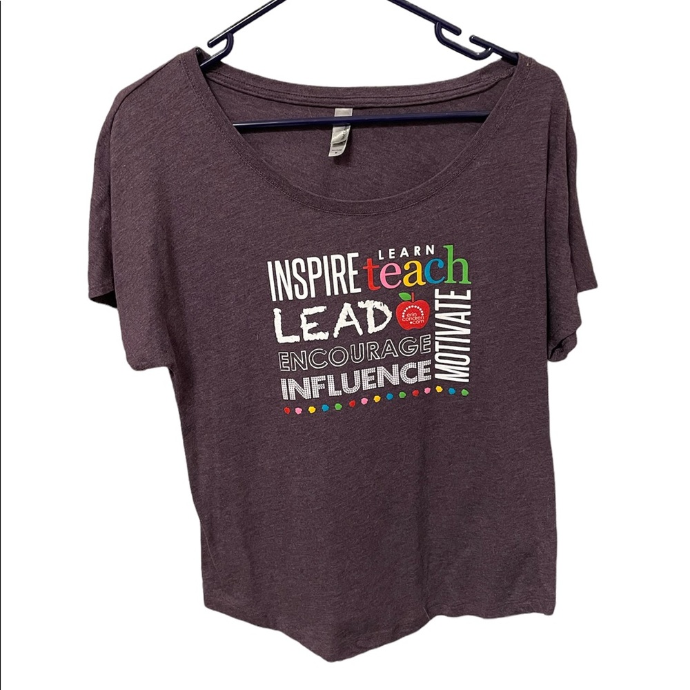 Erin Condren Teacher Shirt dusty purple